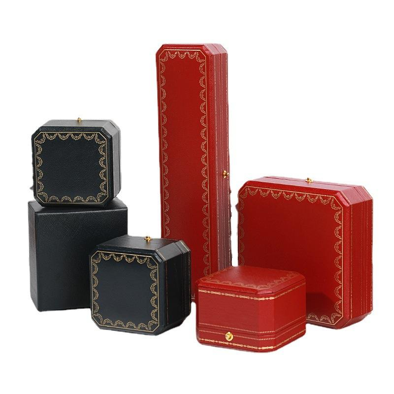 SSeeSY Luxury Western‑Inspired Designer‑Style Rigid Cardboard with Soft Velvet Lining Jewelry Box for Necklace Ring Earring Pendant
